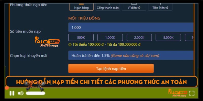 nạp tiền Alo789